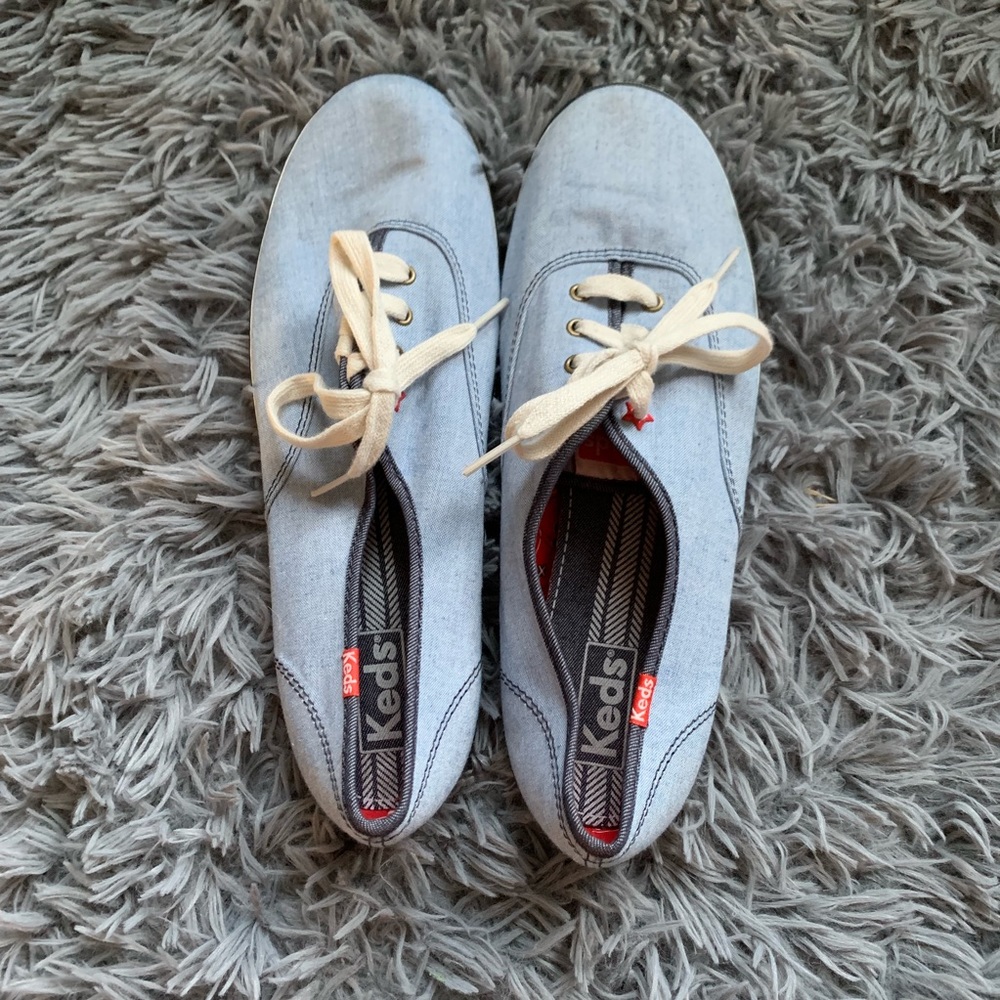 Light Blue Laced Keds